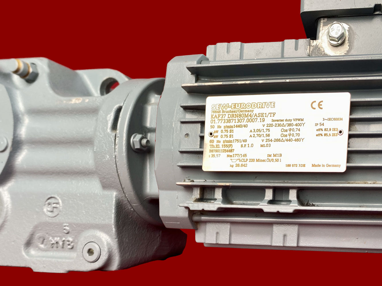 Sew-Eurodrive KAF37 DRN80M4/ASE1/TF MOVIMOT konik dişli motor