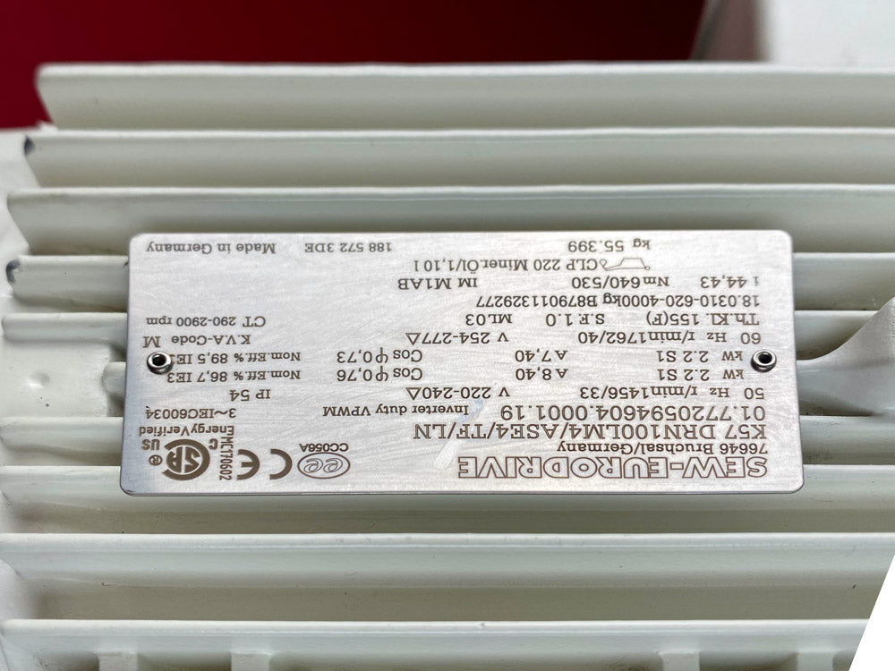 Sew-Eurodrive K57 DRN100LM4/ASE4/TF/LN MOVIMOT konik dişli motor