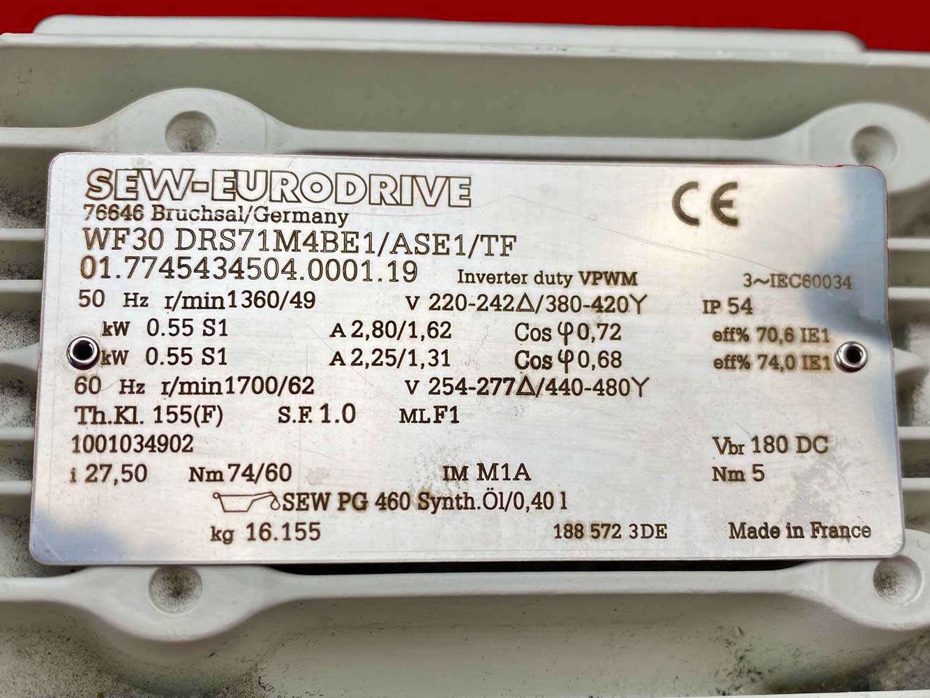 WF30 DRS71M4BE1/ASE1/TF