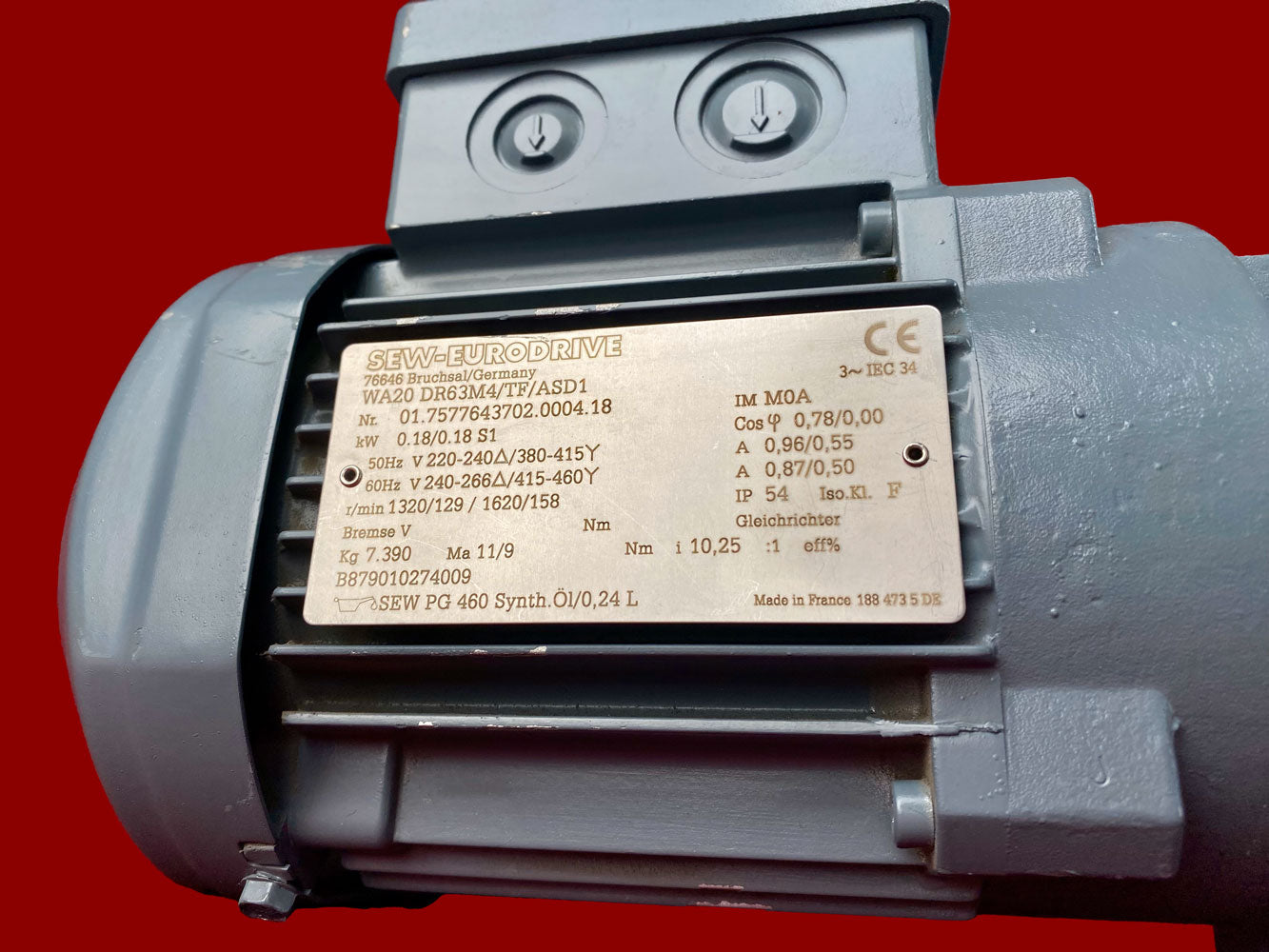 Sew-Eurodrive WA20 DR63M4/TF/ASD1 MOVIMOT açılı dişli motor